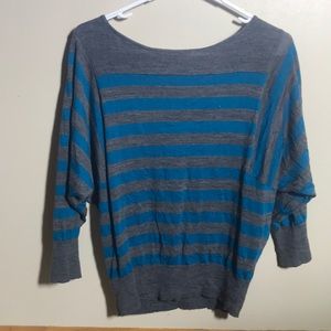 Grey and blue sweater